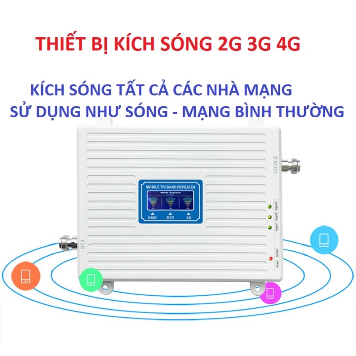Bộ Kích sóng điện thoại 2G 3G 4G. Điện Thoại Di Động Tăng Cường Tín Hiệu -THIETBIKICHSONG4G