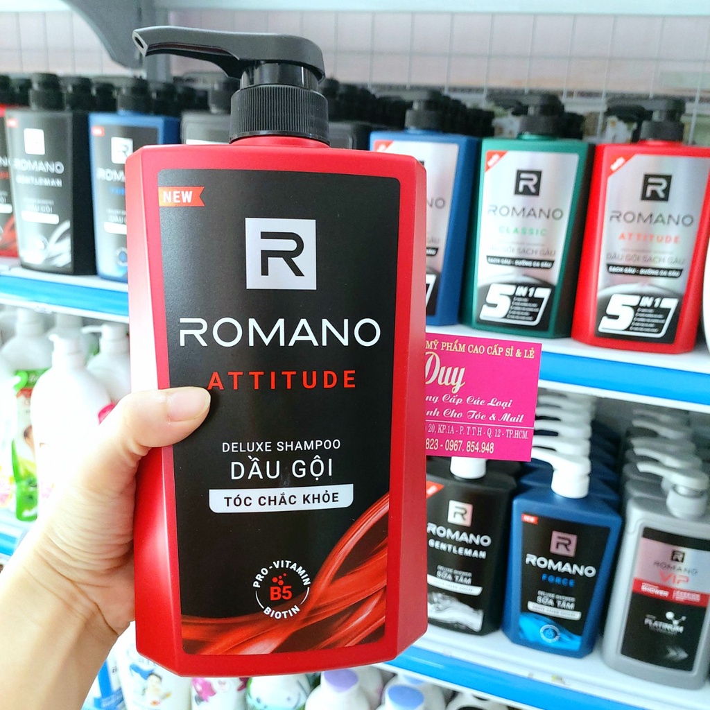 Dầu Gội - Sữa Tắm Romano 650g - Cho Hương Thơm Nam Tính Quyến Rũ