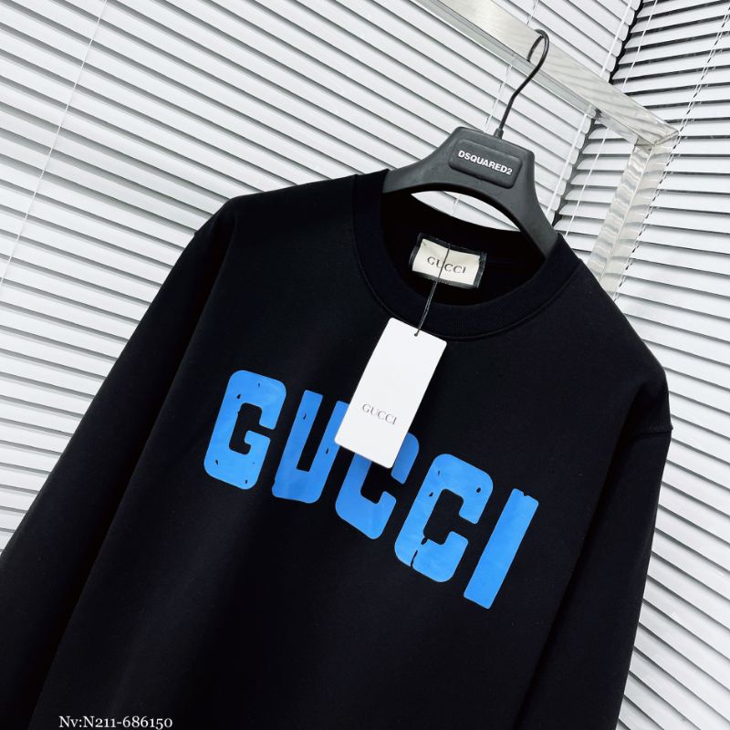 Sweater Gucci chữ xanh new