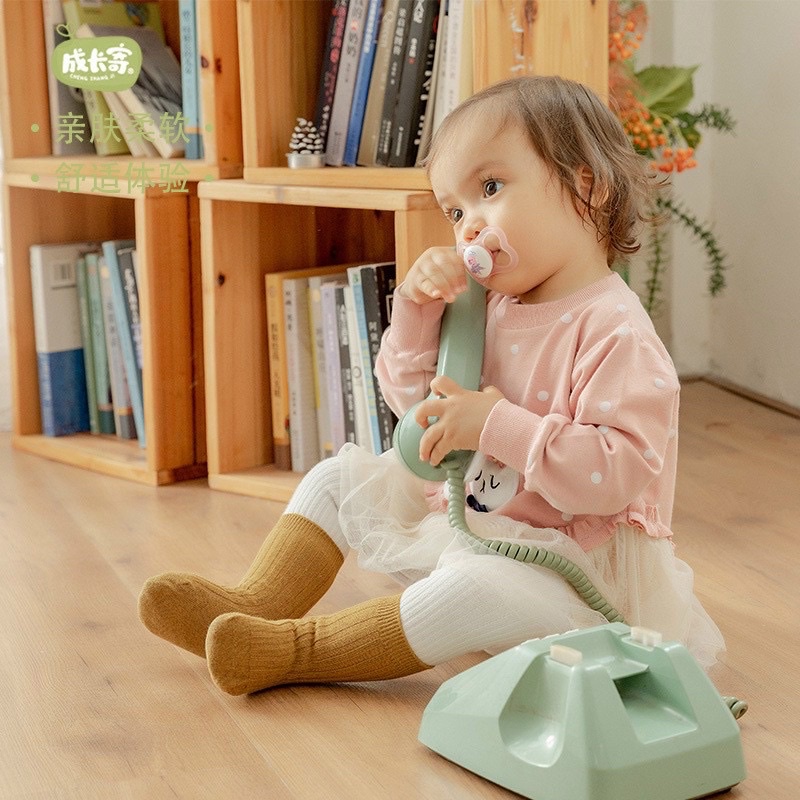 Combo 5 đôi tất cotton Hàn cho bé trai và gái cổ cao  1-12 tuổi