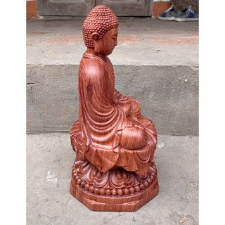 Phật Adida - Gỗ Hương - Cao 30cm