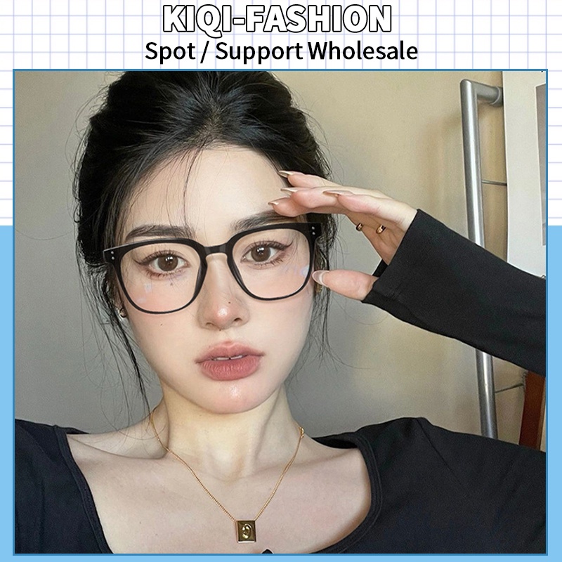 Mắt Kính Gọng Vuông Chống Bức Xạ Phong Cách Vintage Thời Trang