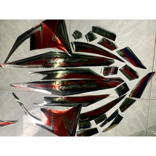 Tem exciter 135 rc đỏ đen crom