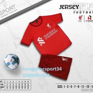Bộ quần áo bóng đá Liverpool trẻ em