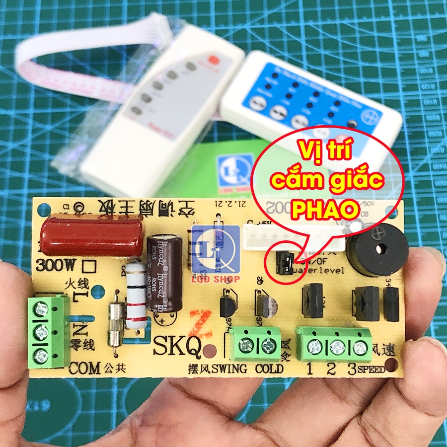 Bo mạch quạt hơi nước đa năng | có chân cắm phao cảm biến | Loại tốt