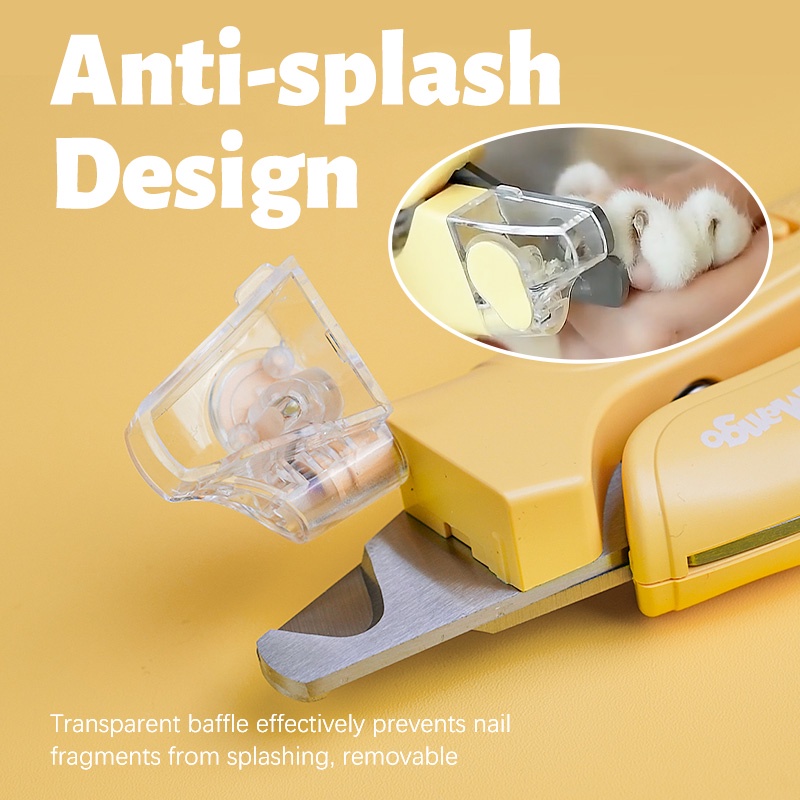 HamshMoc Kềm Cắt Móng Vuốt Thú Cưng An Toàn Có Đèn LED