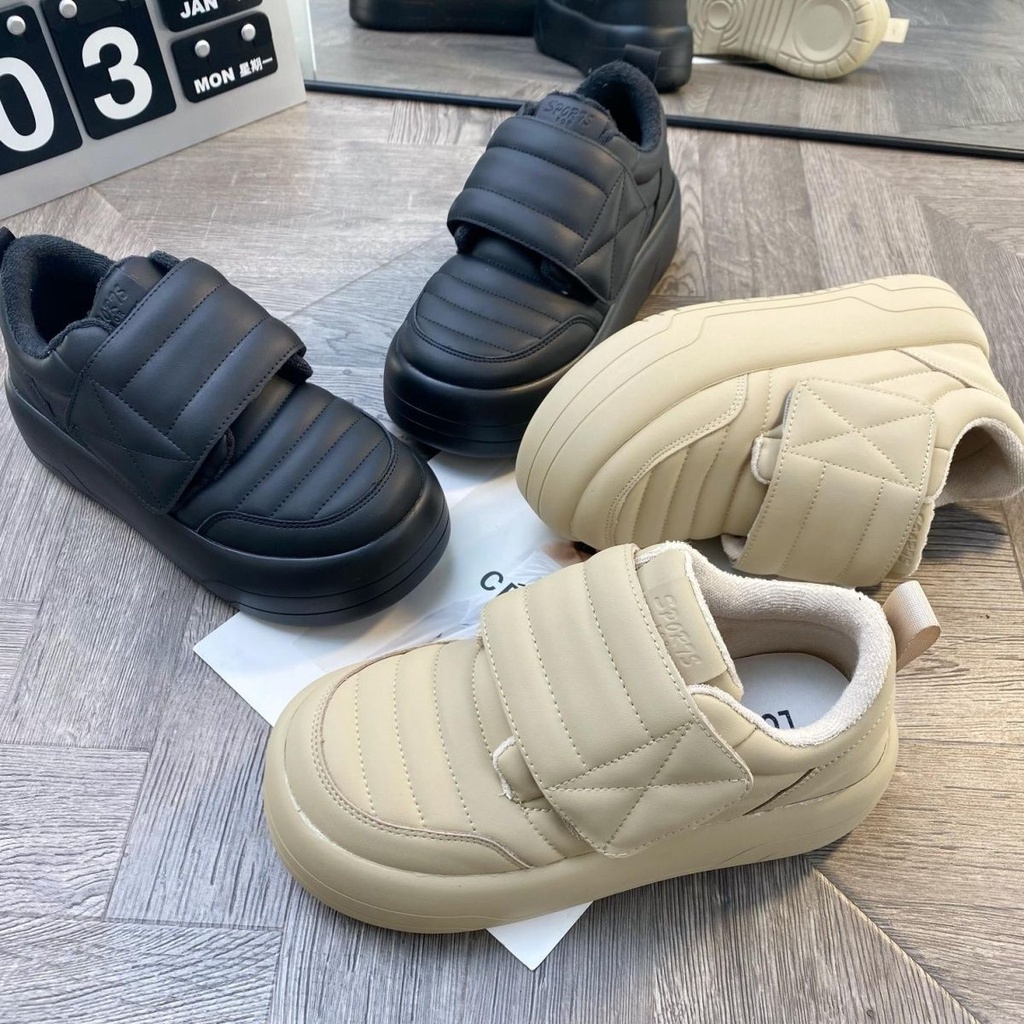 Giày Bánh Mì Đế Dày Tăng Chiều Cao Phong Cách Thu Đông Mới