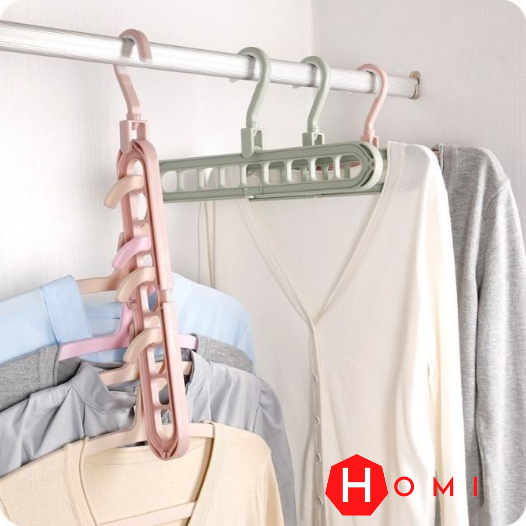 Móc treo quần áo [CHÍNH HÃNG] đa năng, móc treo đồ tiết kiệm diện tích tủ quần áo - DHomi Store