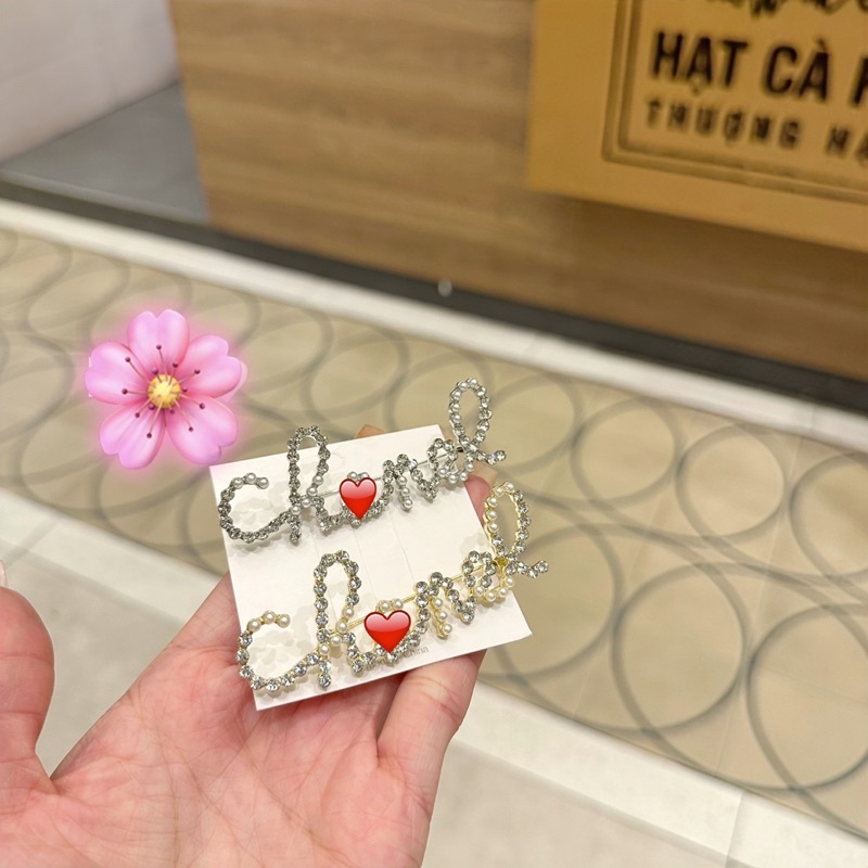 Kẹp tóc đính đá, cài tóc mái thời trang phù hợp đi chơi dự tiệc chụp ảnh làm quà tặng - Hari Korea Accessories