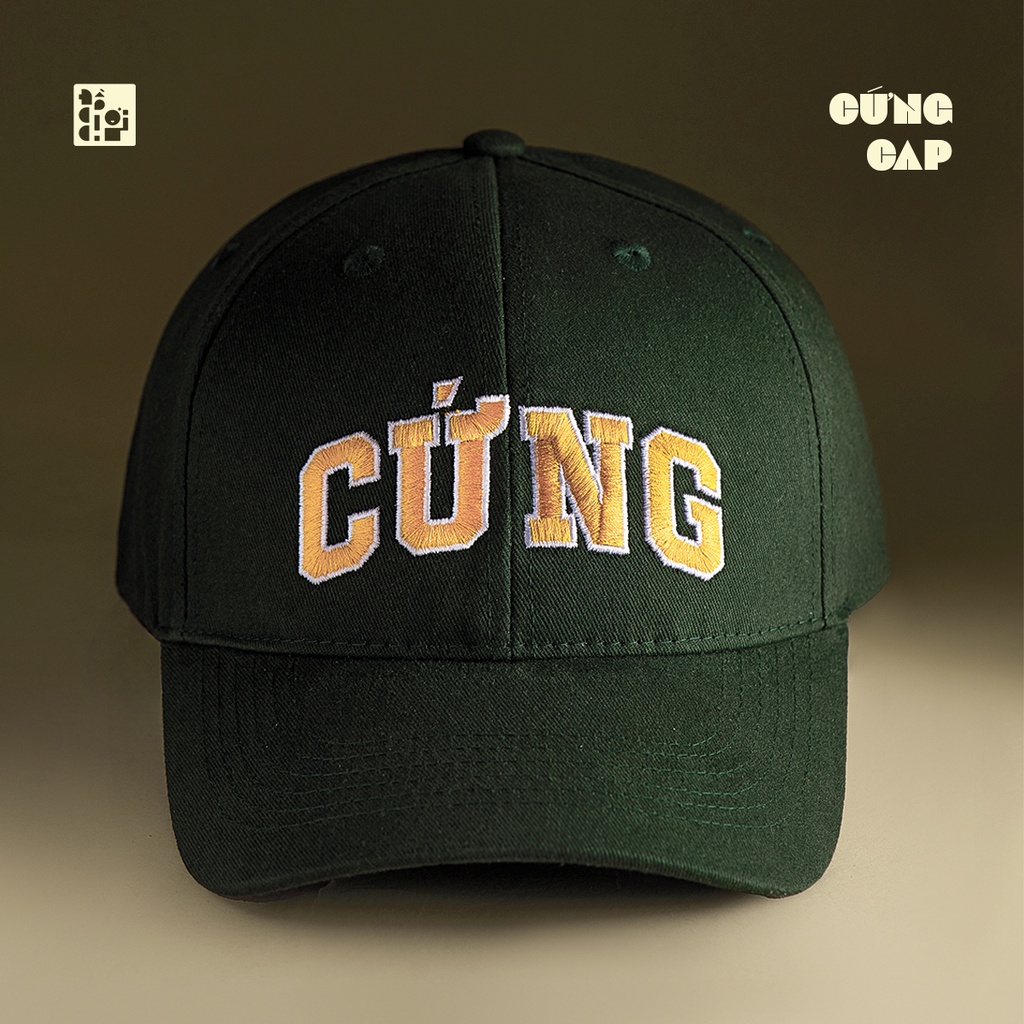 "Cứng" Cap - Mũ lưỡi trai Unisex thêu chữ "Cứng" - Quà tặng văn vở