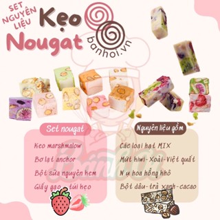 Set nguyên liệu làm kẹo Nougat kẹo Hạnh phúc