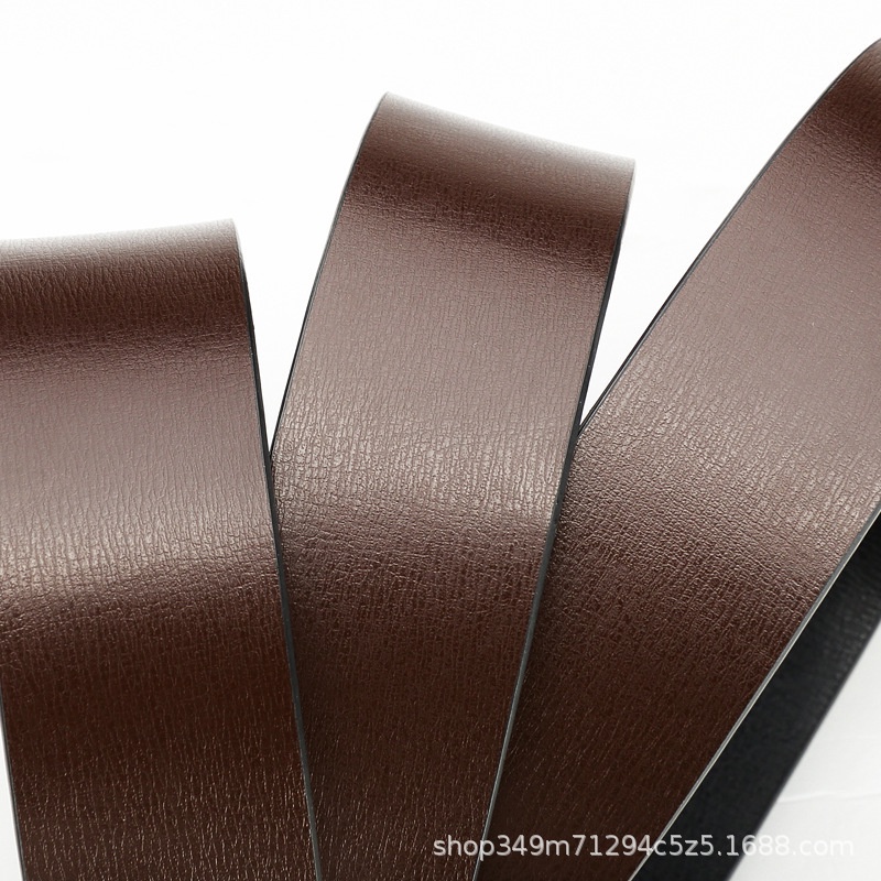 Nam Buckleless Belt Pinhole Belt Thắt lưng da thật Buckleless Pure Belt Body