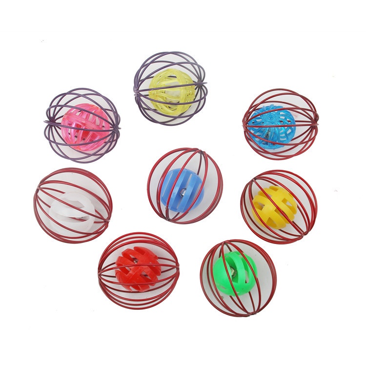 Đồ Chơi Xếp Hình Lồng Tự Động Giảm Căng Thẳng Có Chuông Cho Thú Cưng