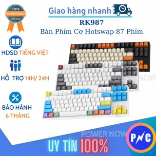 Bàn Phím Cơ Không Dây HOTSWAP RK987, RK71 Led RGB & Đơn Sắc. Ba Chế Độ Bluetooth 5.0/ Wifi – Kèm USB Receiver/ Có Dây