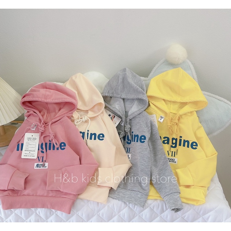 Áo Hoodie Phong Cách Có Mũ Cho Bé Trai Bé Gái S8-20kg