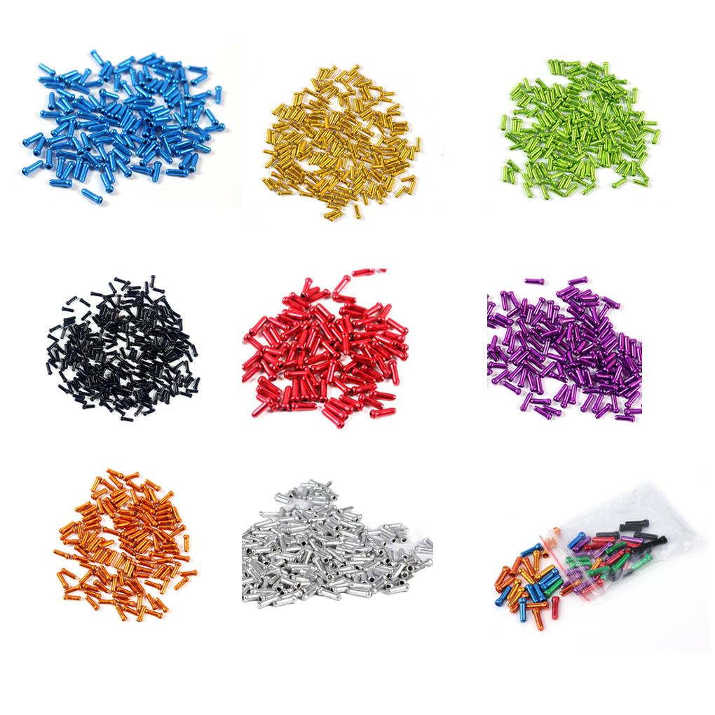 Set 50 Nắp Bảo Vệ Dây Phanh Xe Đạp Leo Núi Bằng Hợp Kim Nhôm