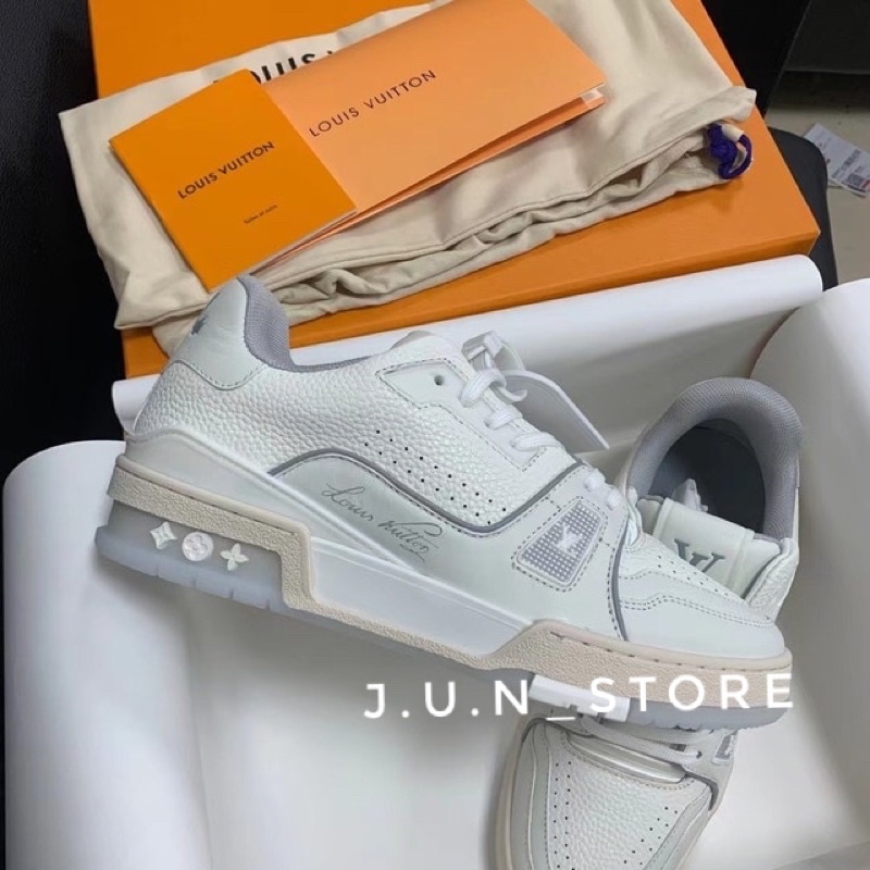 GIÀY LV TRAINER 54 WHITE DA THẬT LAI AU [ FULL BOX + FREE SHIP ]