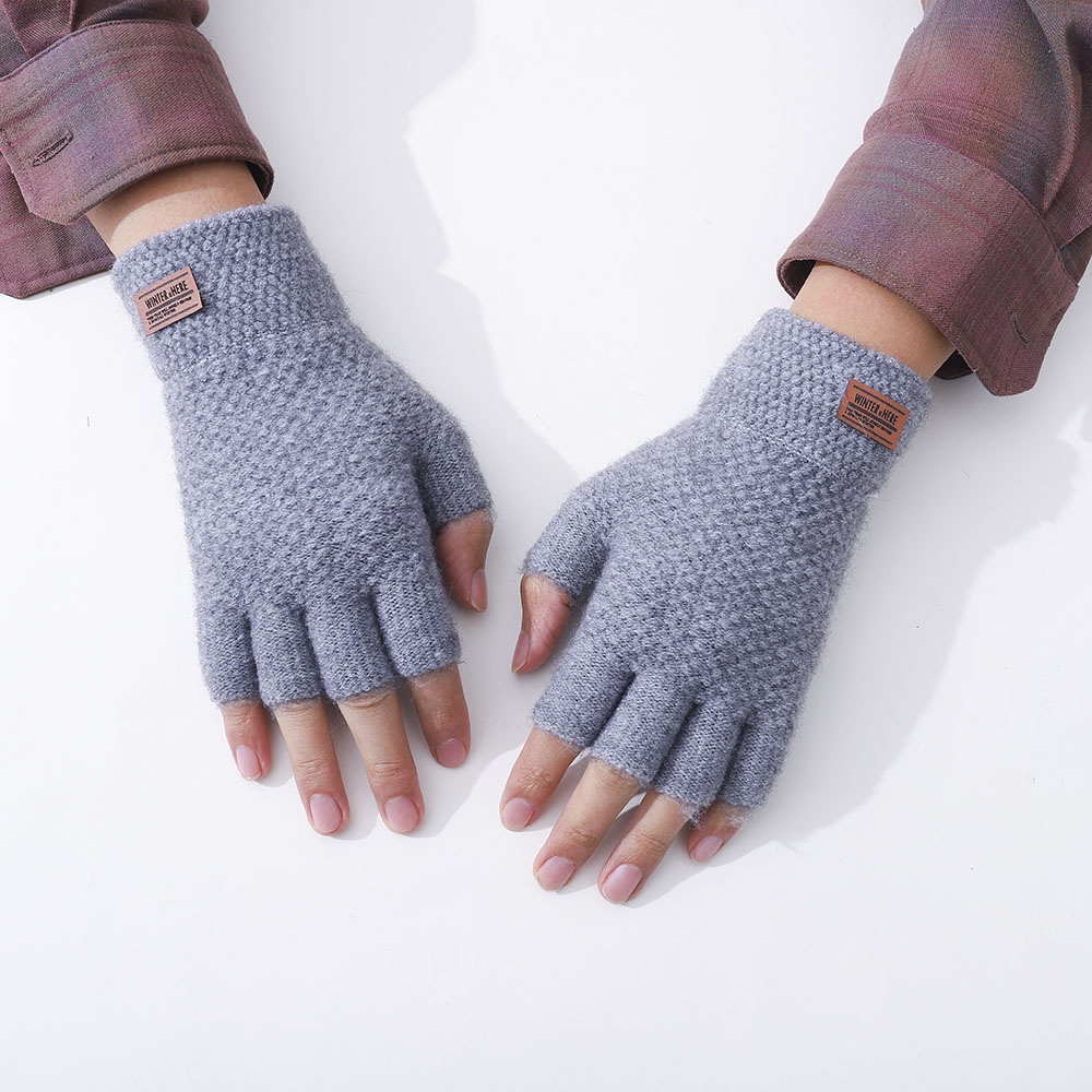 Găng Tay Hở NgóN VảI Len Cho Nam Và Nữ