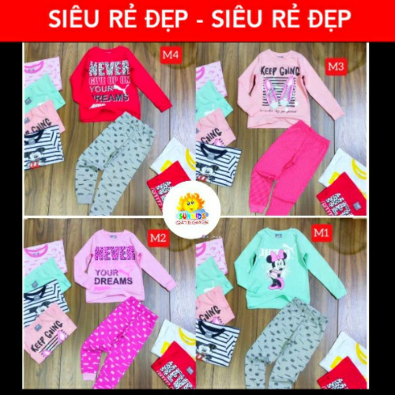 🔥CAO CÂP SĂN SALE🔥 GBD19 BỘ TAY DÀI XUẤT KHẨU BÉ GÁI SIZE ĐẠI HÀNG CỰC ĐẸP F5 CHẤT ĐỔ SHOP