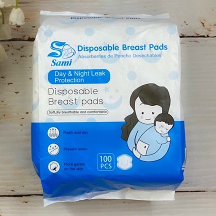 Miếng lót thấm sữa Sami baby túi 100 miếng siêu thấm cho mẹ