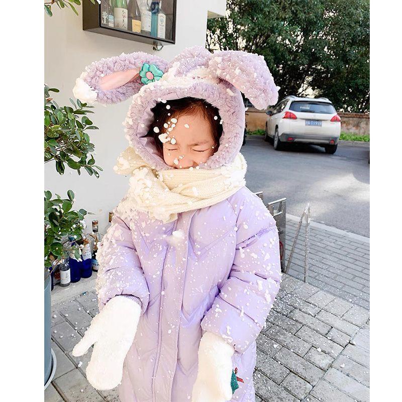 Áo Khoác Phao cotton Dày Không Giặt Thời Trang Mùa Đông Cho Bé Gái