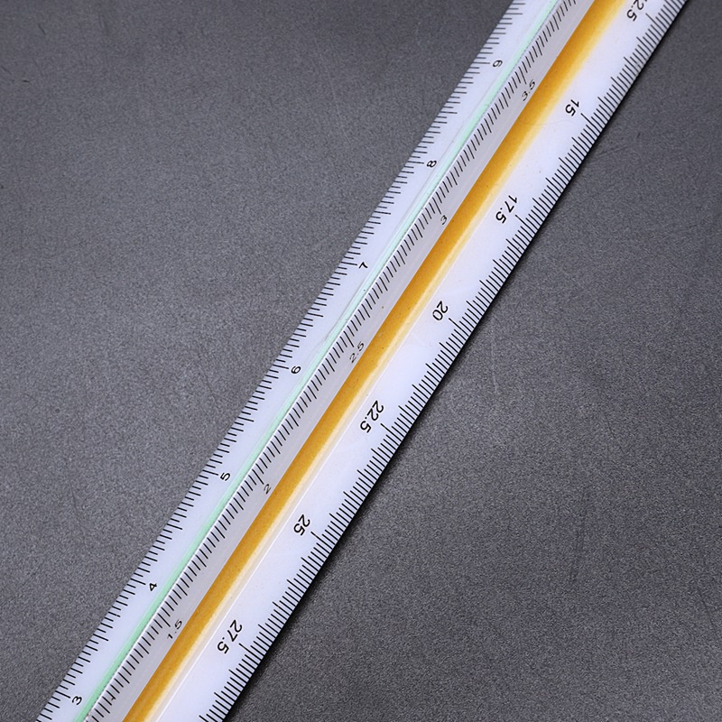 Thước Nhựa Hình Tam Giác Tỉ Lệ 1: 20 1: 25 1: 50 1: 75 1: 100 1: 125