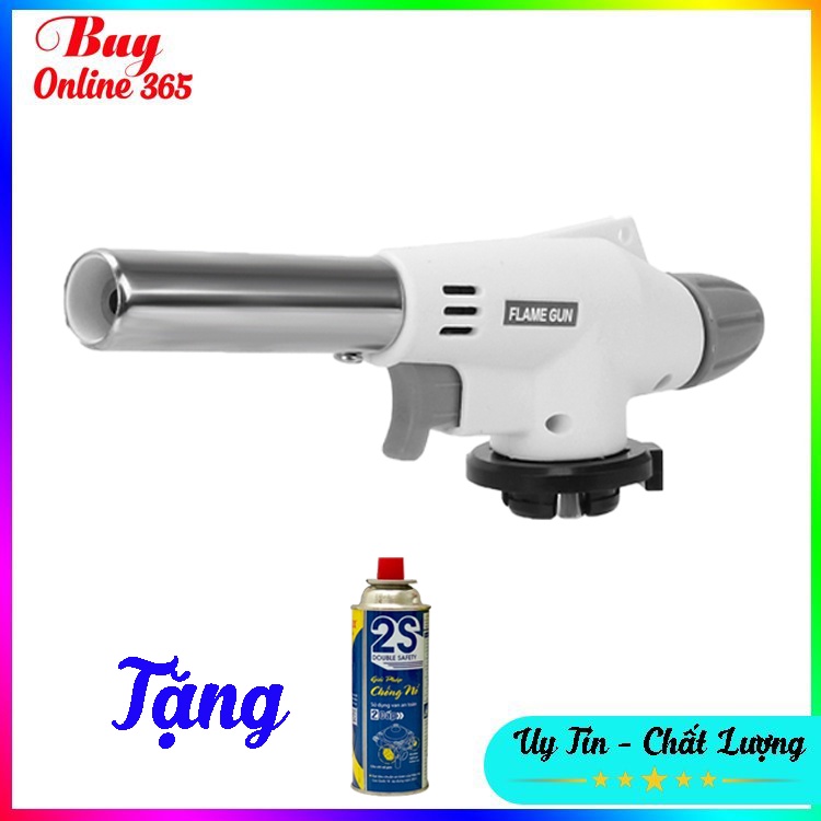 Đèn khò gas mini FLAME GUN 920, TẶNG 1 bình mini Namilux, Đầu khò ga mini - Đánh lửa tự động, cực nhạy
