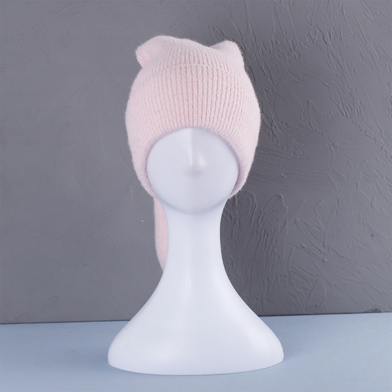 Mũ Dệt Kim Tai Thỏ Bảo Vệ Tai Dùng Khi Lái Xe Mùa Đông Dành Cho Bạn Gái