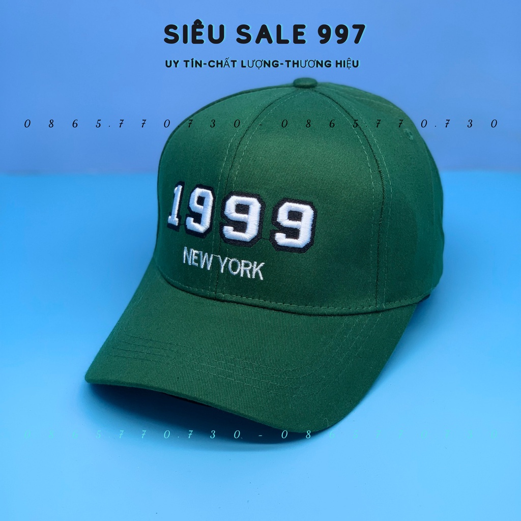 NÓN LƯỠI TRAI - MŨ LƯỠI TRAI THÊU 1999 SẮT NÉT ĐẸP NHIỀU MÀU FORM CHUẨN CAO CẤP