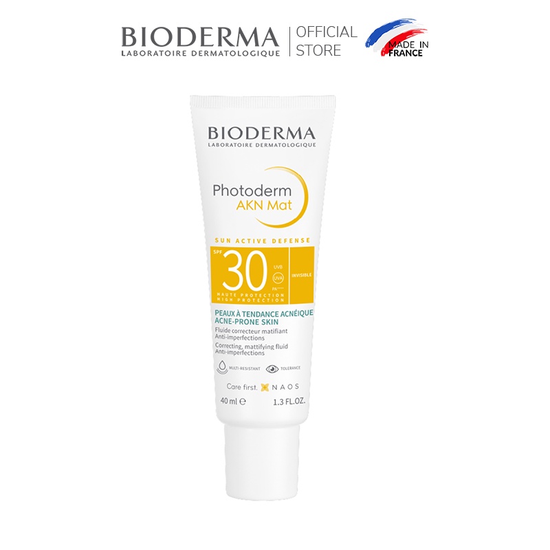 Chống nắng dành cho da mụn Bioderma Photoderm Akn Mat Spf30 - 40ml