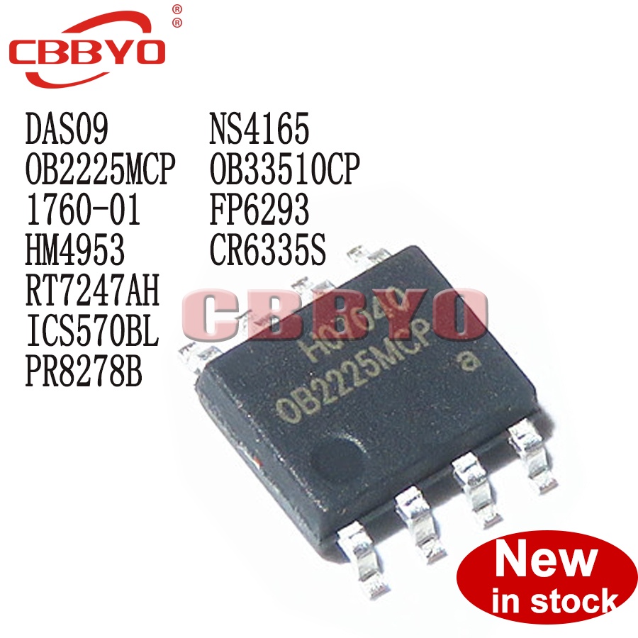 ((10 chiếc) DAS09 RPR8278B NS4165 OB33510CP OB2225MCP FP6293 IW1760-01 1760-01 HM4953 CR6335S RT7247