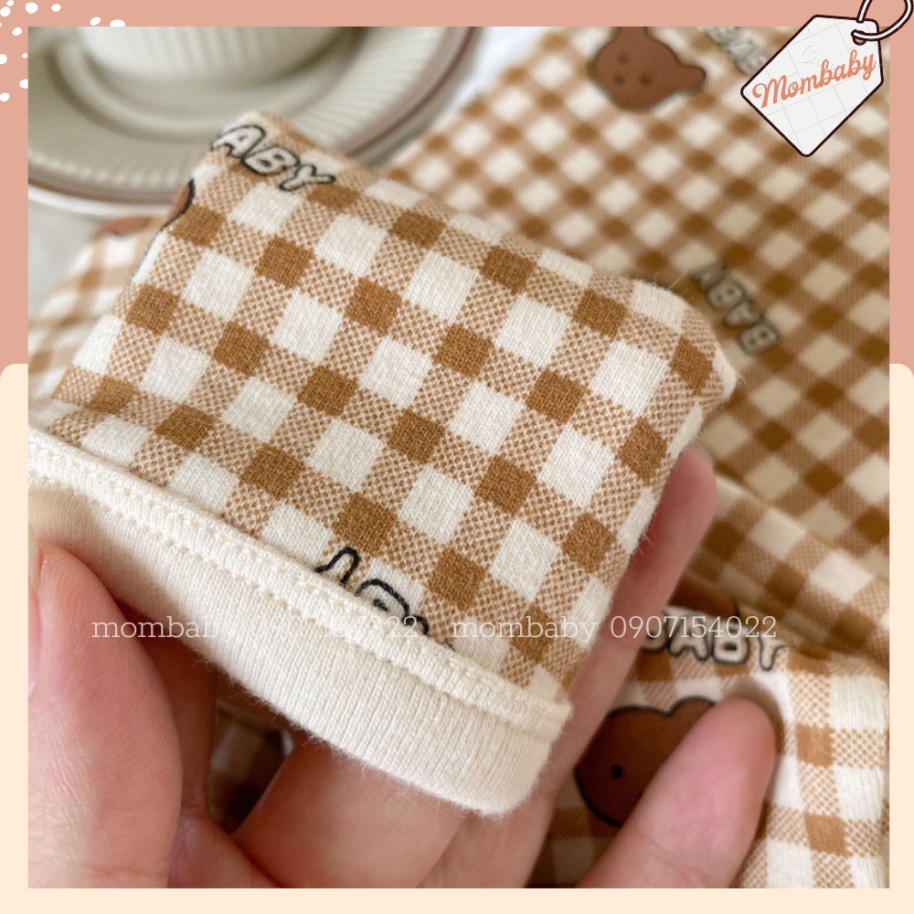 Bộ Dài Tay Hoạ Tiết Thun Cotton Co Dãn Cho Bé 8-28kg Thích Hợp Mặc Thu Đông