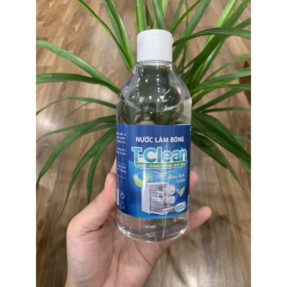 Nước Làm Bóng TClean (T-Clean) - Nước Làm Bóng Máy Rửa Bát Dung Tích 300ml, Khô, Sáng Bóng Bát Đĩa