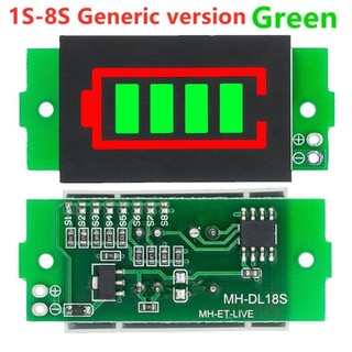 Mạch báo dung lượng pin đa năng 1s - 8s. mạch báo pin 1s2s3s4s5s6s7s8s