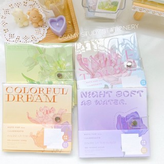 Sổ caro note for diary cube bấm nút 100gsm siêu xinh dùng làm lưu bút planner bullet journal