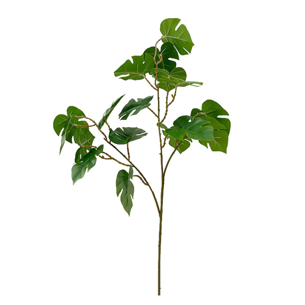 1 Cây Lá Cây Nhân Tạo 17 Nĩa Bằng Nhựa Phủ Cao Su Dùng Trang Trí Nhà Bếp / Tiệc Cưới