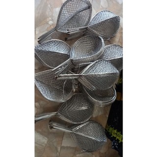Combo : vợt cá inox 13cm và cò bóp 2m