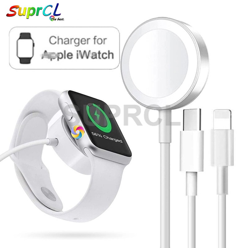 Cáp Sạc Nhanh Từ Tính Không Dây Cho Đồng Hồ Thông Minh iWatch 45mm 41mm 44mm 42mm 40mm Series 8 7 6 5 4 3 2 Se