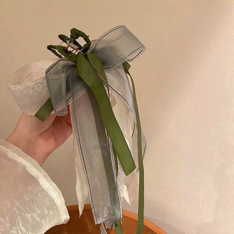 Kẹp Tóc Nơ Lưới Cao Cấp Thời Trang Dễ Phối Đồ