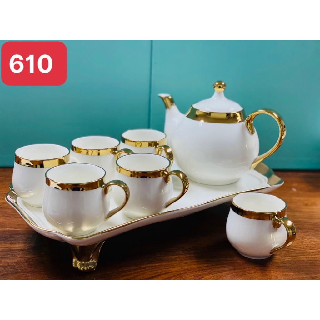 ấm chén xanh mint. bộ tách pha trà màu xanh ngọc. ấm pha trà xanh mint