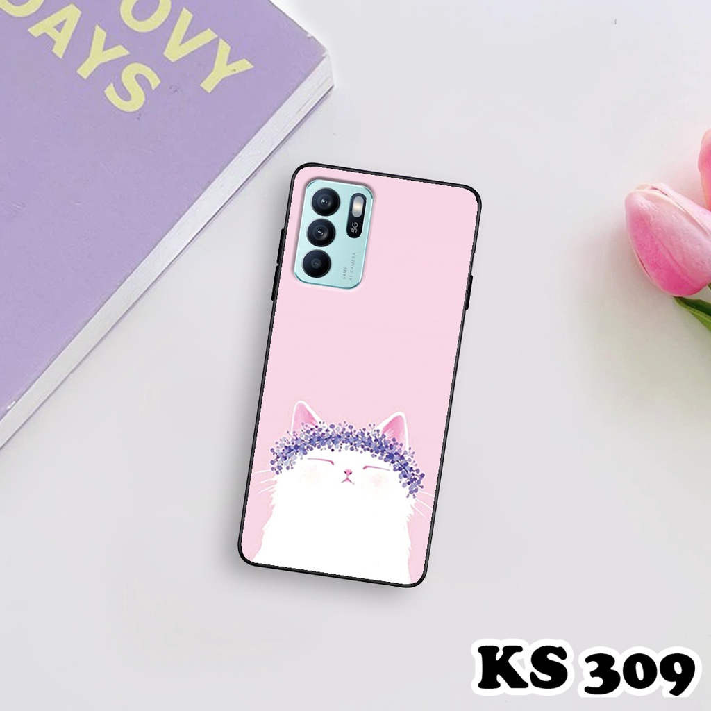 Ốp lưng Oppo Reno 6 5G - Reno 6Z 5G - Reno 6 Pro 5G - Ốp in hình LoveCat - Chất liệu TPU siêu bền