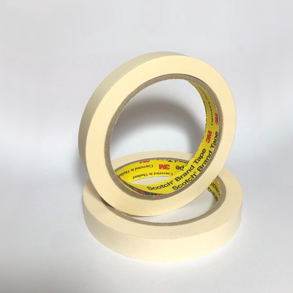 Băng keo giấy dùng che sơn khổ 1,5cm dài 27m Masking Tape 3M