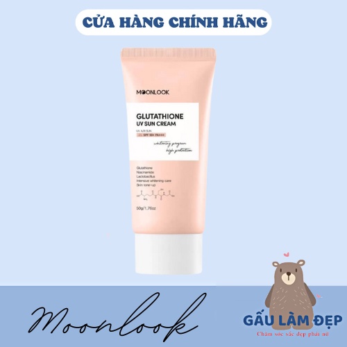 Kem Chống Nắng Glutathione Moonlook Sun Cream SPF50+