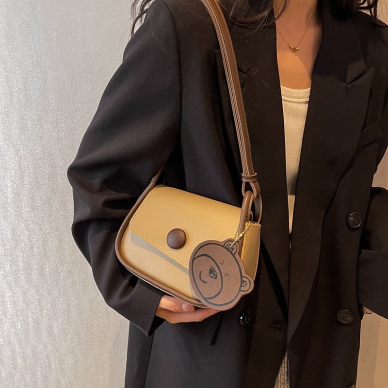 Túi Đeo Chéo Dáng Vuông Nhỏ Màu Sắc Dễ Phối Đồ Phong Cách Hàn Quốc Cho Nữ