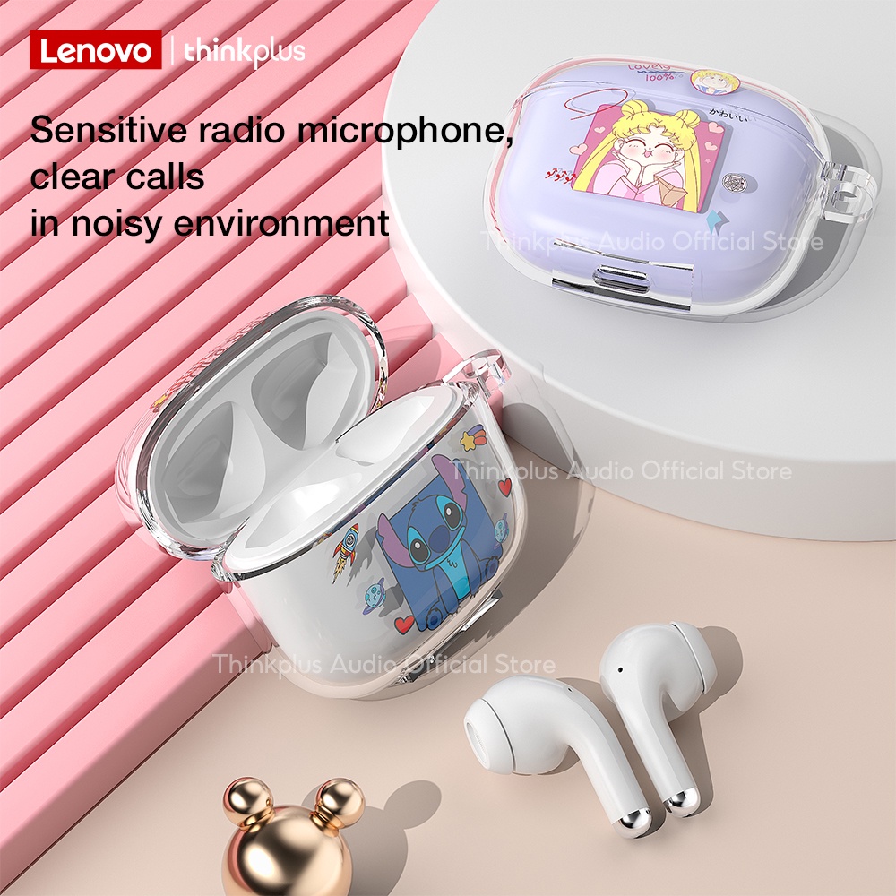 Tai nghe Bluetooth Lenovo LP40 Pro TWS Tai nghe không dây dễ thương có micrô