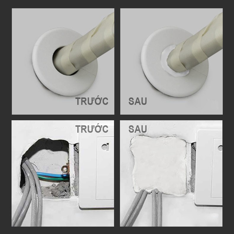 Keo Xi Măng Dẻo Trám Tường Nhà, Bít Lỗ Điều Hòa, Đường Ống Nước Chống Côn Trùng 88332 Chợ Tốt Store