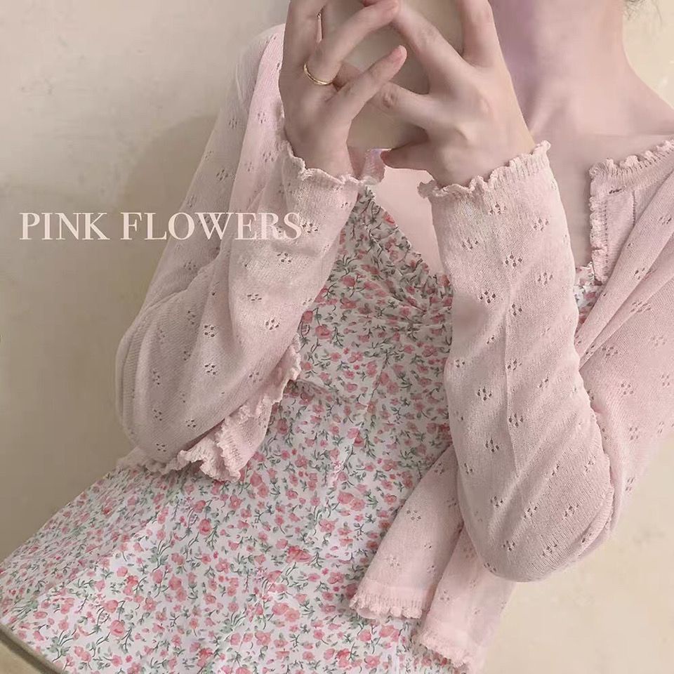 Áo Khoác Cardigan Dệt Kim Siêu Mỏng Bán Trong Suốt Màu Trắng / Xanh Lá / Hồng Cơ Bản Dễ Phối Đồ Thời Trang Mùa Hè Mát Mẻ