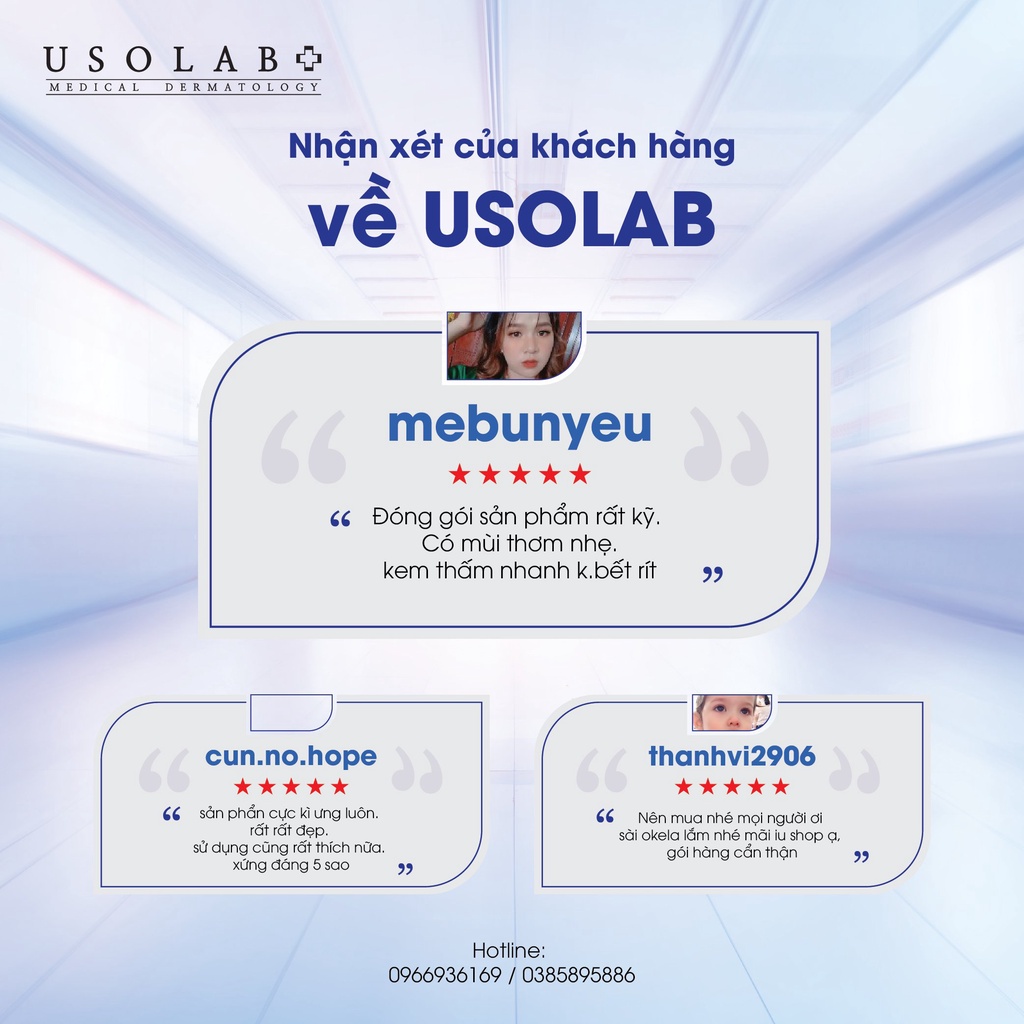 Kem chống nắng, dưỡng trắng Usolab Sun Block Cream SPF 50+ PA +++ 50g