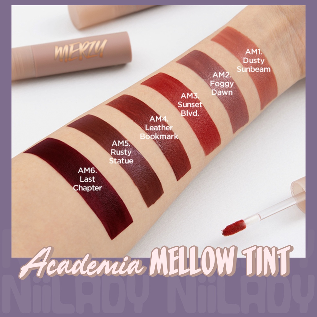 Son Merzy Academia Mellow Tint, Son Merzy Academia Cotton Lipstick