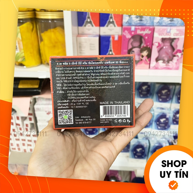 [Chính hãng] Kem Face 4K Plus 5x BB Cream - Kem Thái Lan Dưỡng Da Chống Nắng - 8858955005746